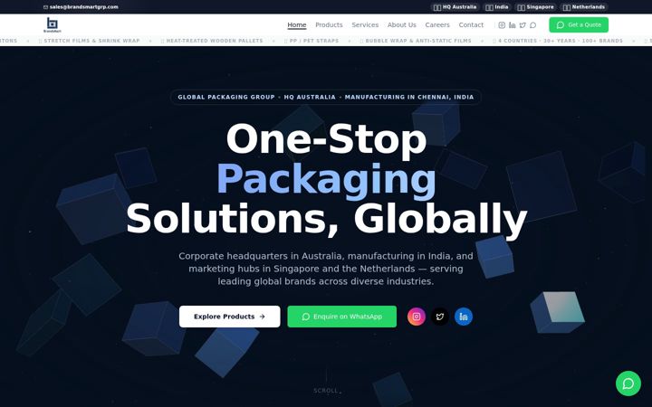 Screenshot of brandsmartgrp.com