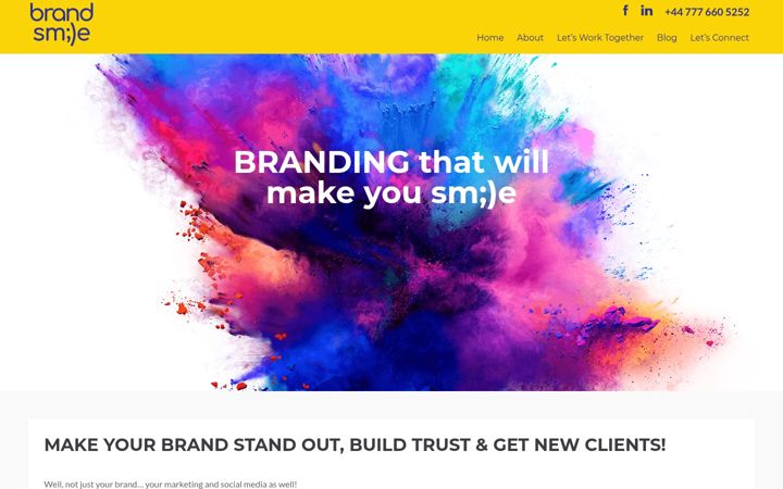 Screenshot of brandsmile.co.uk