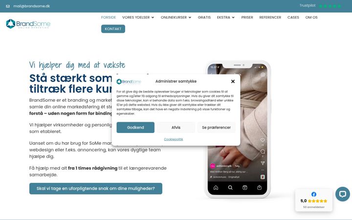 Screenshot of brandsome.dk