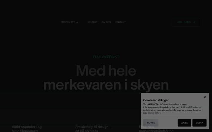 Screenshot ta' brandspace.no