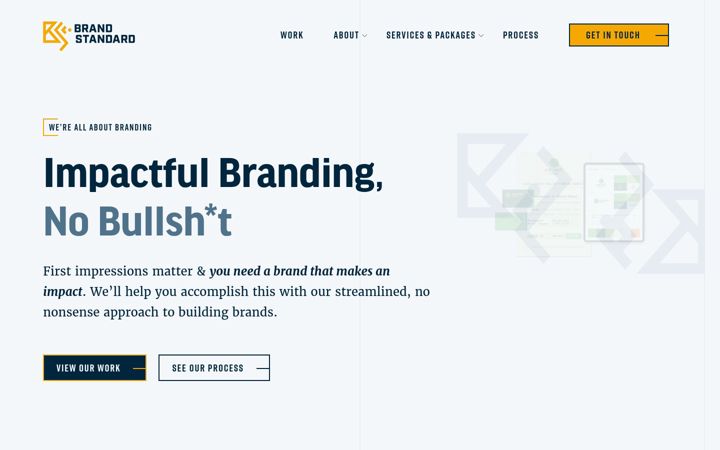 Screenshot of brandstandard.co