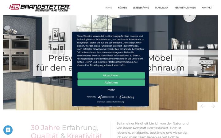 Screenshot of brandstetterkreativ.at