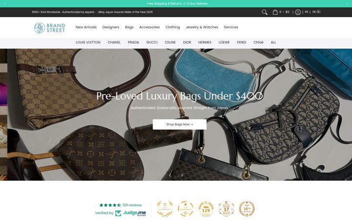Screenshot of brandstreettokyo.com