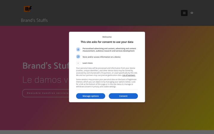 Screenshot of brandstuffs.com