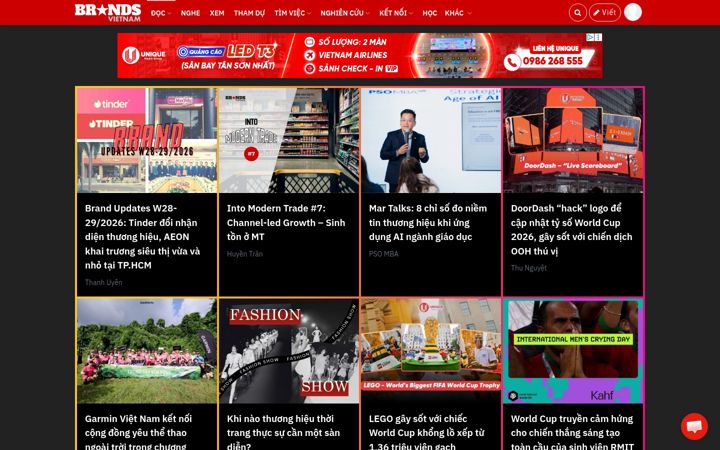 Snímek obrazovky brandsvietnam.com