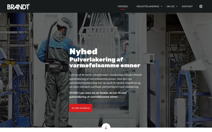 Screenshot of brandt-as.dk