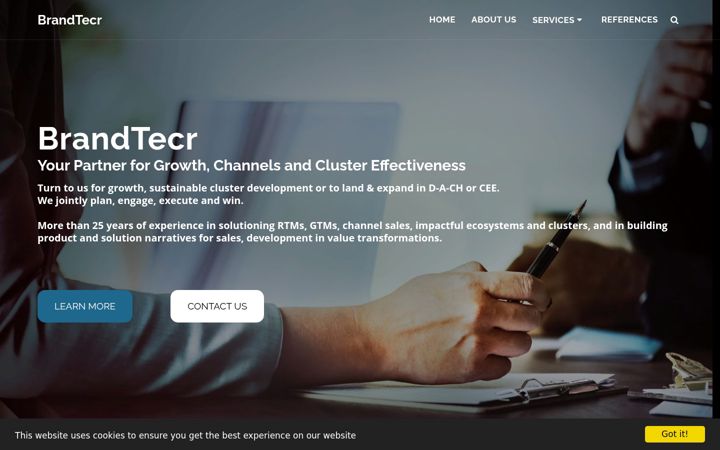 Screenshot of brandtecr.com