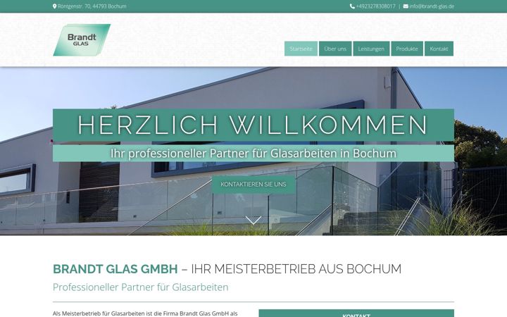 Screenshot of brandtglas.de