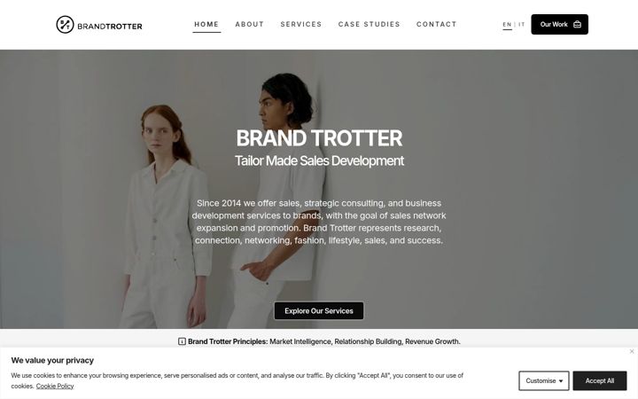 Screenshot of brandtrotter.net