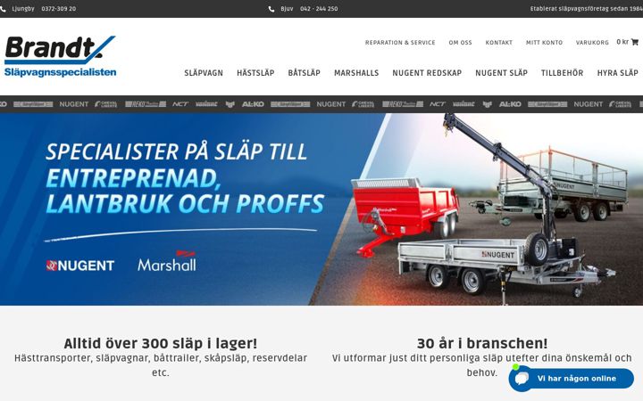 Screenshot ta' brandtslap.se