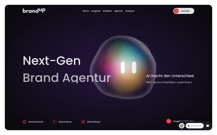 Screenshot of brandup.ch