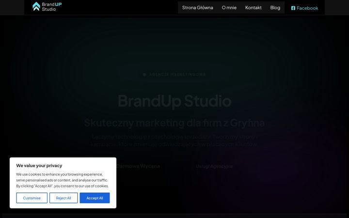 Screenshot ta' brandupstudio.pl