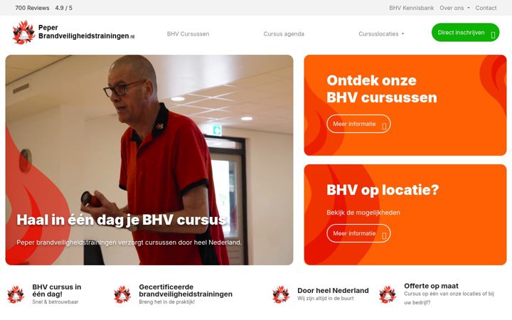 Screenshot of brandveiligheidstrainingen.nl
