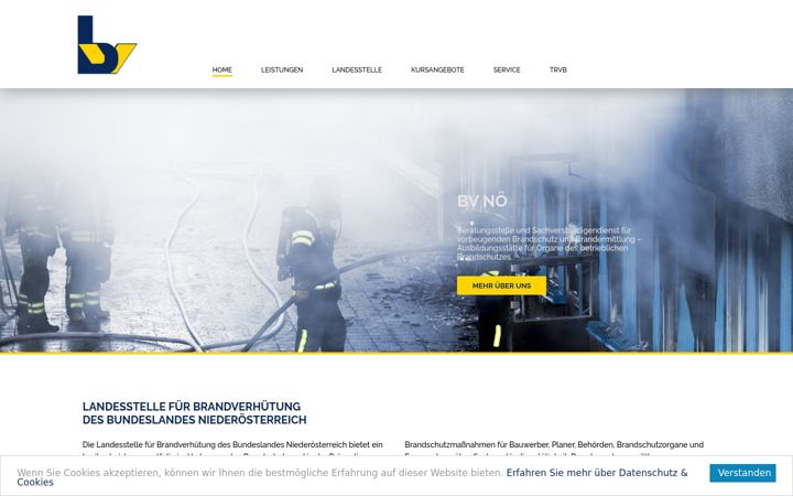 Screenshot of brandverhuetung-noe.at