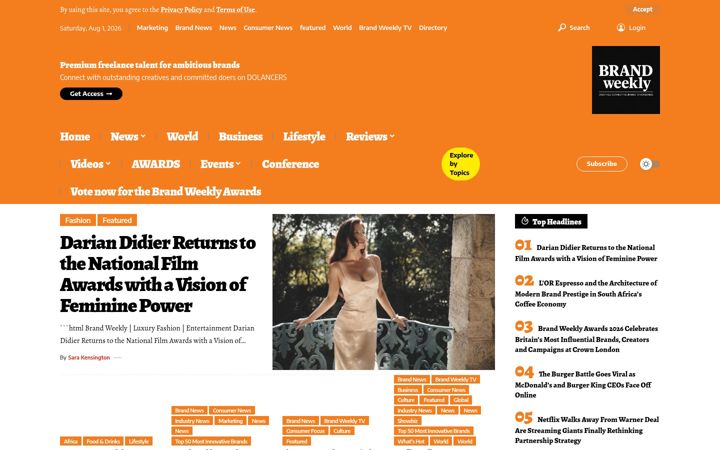 Capture d'écran de brandweekly.co