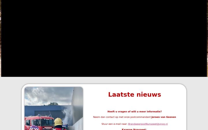 Screenshot of brandweernunspeet.nl
