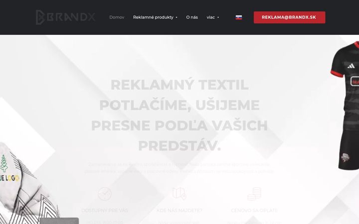 Screenshot of brandx.sk