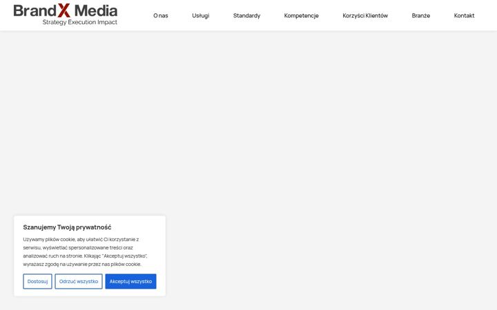Screenshot of brandxmedia.pl