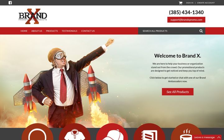 Screenshot of brandxpromo.com