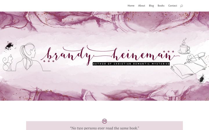 Screenshot of brandyheineman.com