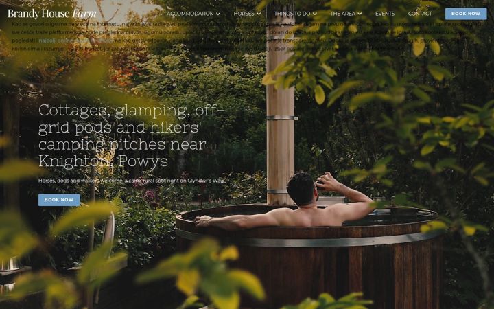 Screenshot of brandyhousefarm.co.uk