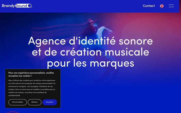 Screenshot van brandysound.fr