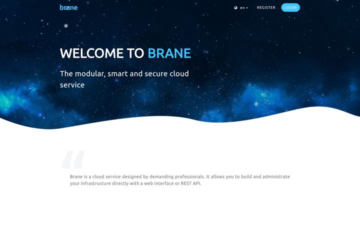 Screenshot of brane.cloud