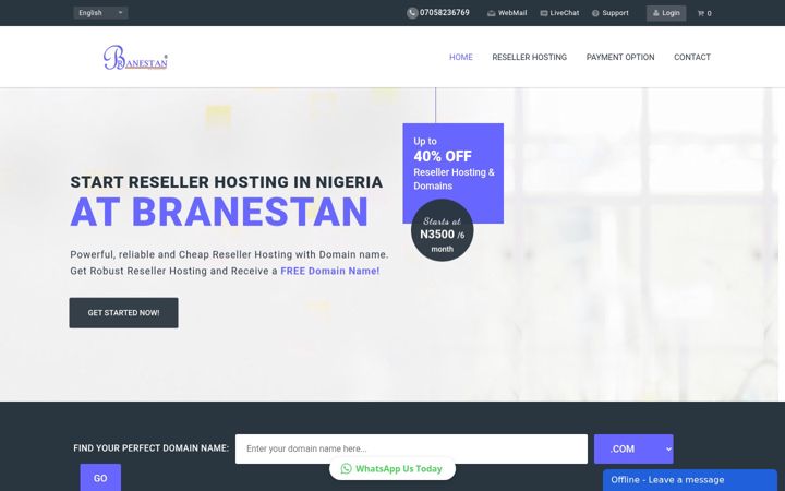 Screenshot of branestan.com
