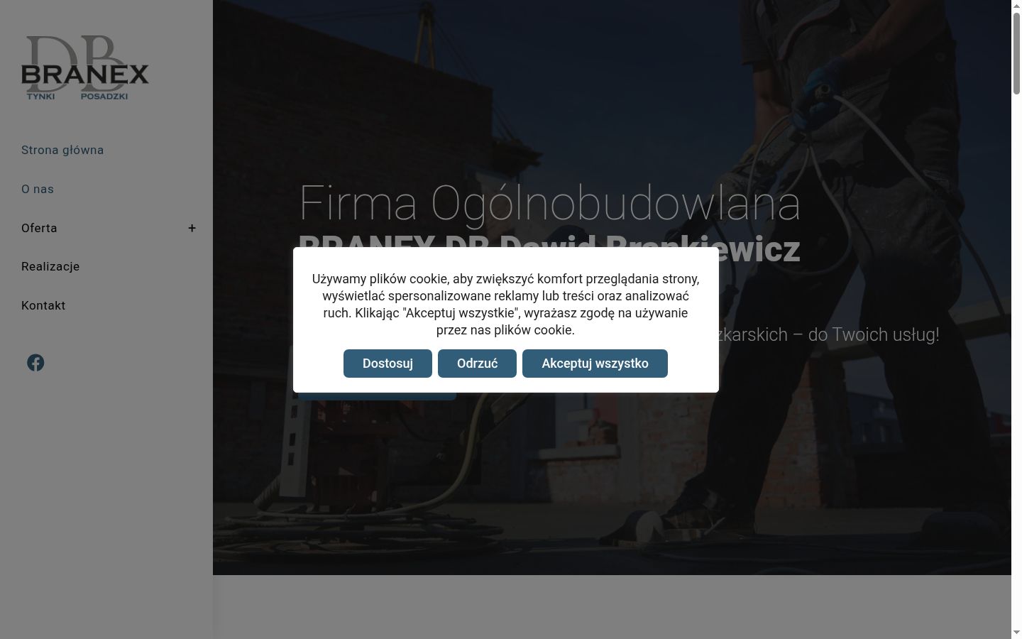 Screenshot tal-banner tal-kunsens muri qabel kwalunkwe interazzjoni