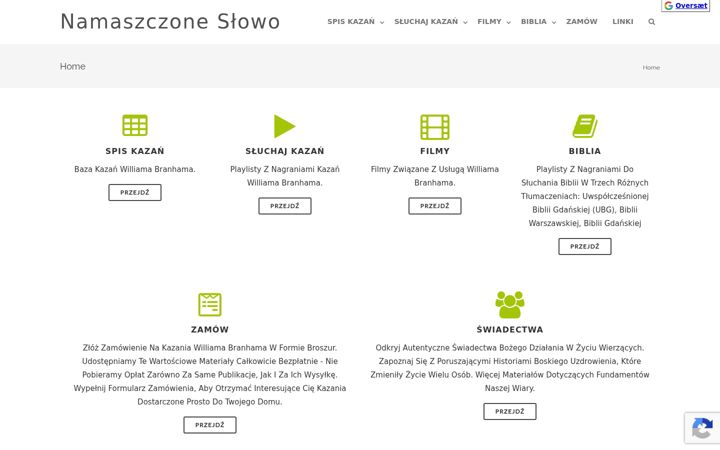 Screenshot ta' branham.pl