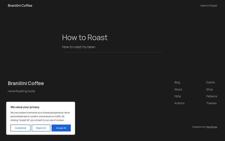 Screenshot of branilini.com