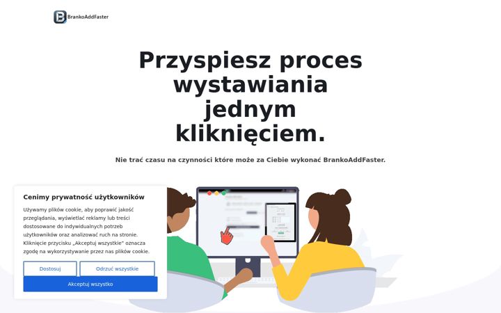 Screenshot of brankoaddfaster.pl