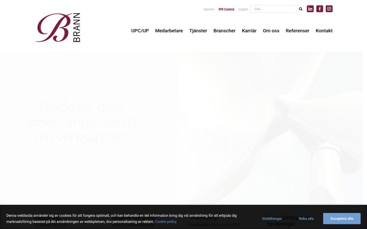 Screenshot of brann.se