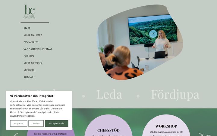 Screenshot of branneboconsulting.se