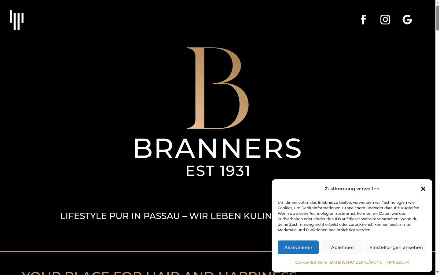 Screenshot tal-banner tal-kunsens muri qabel kwalunkwe interazzjoni