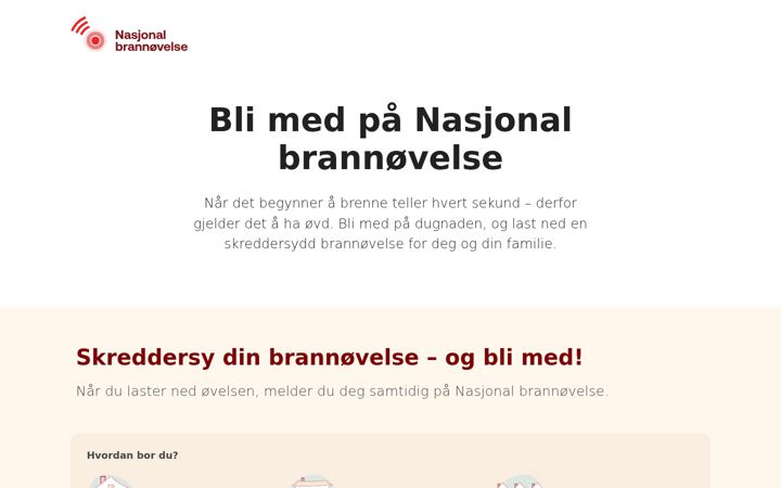 Skærmbillede af brannovelse.no