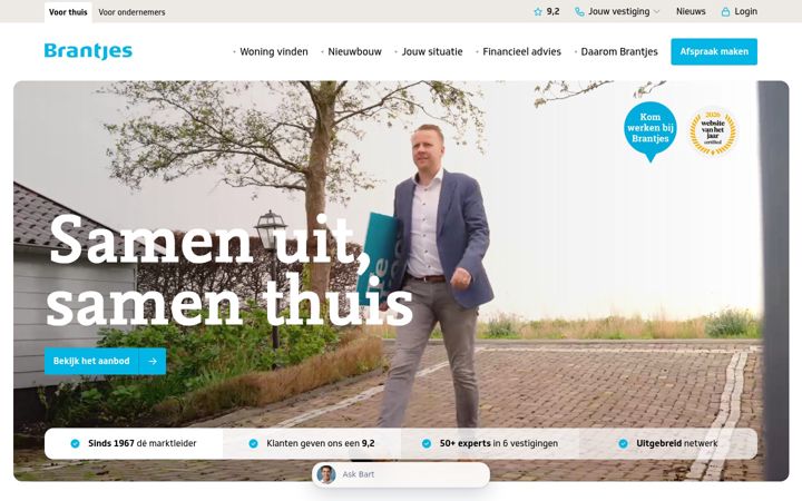 Ekrano kopija brantjestaxaties.nl