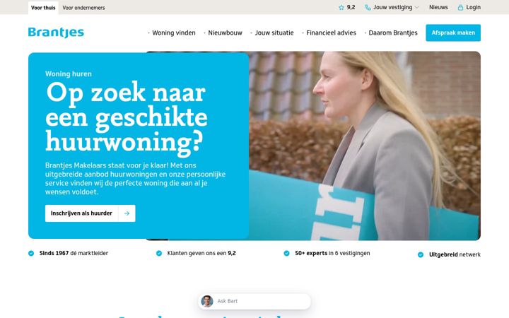 Screenshot of brantjesverhuur.nl