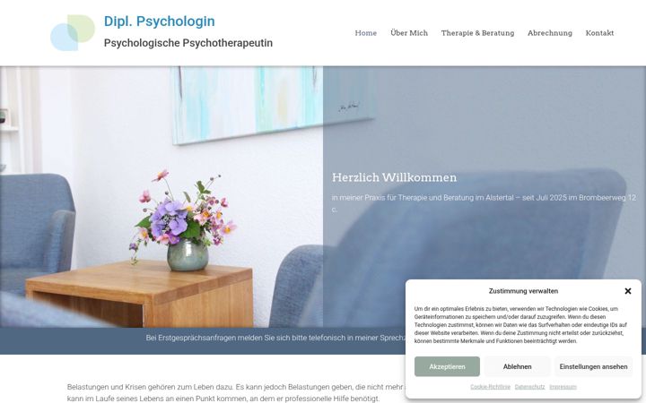 Screenshot of brants-psychotherapie.de