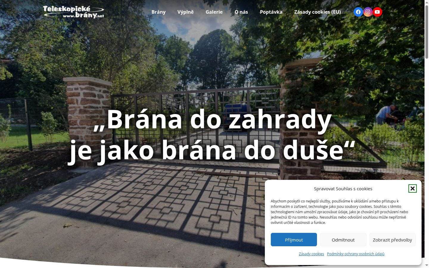 Snímek obrazovky baneru souhlasu zobrazeného před jakoukoli interakcí