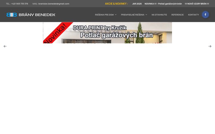 Screenshot of branybenedek.sk