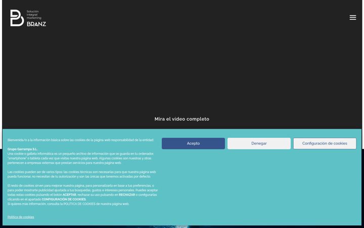 Screenshot stránky branz.es