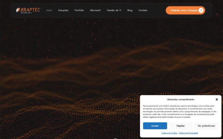 Screenshot of braptec.com