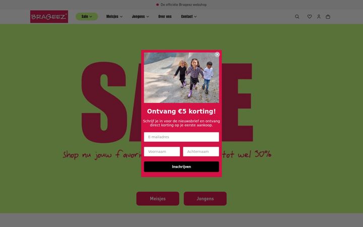 Screenshot of braqeez.nl