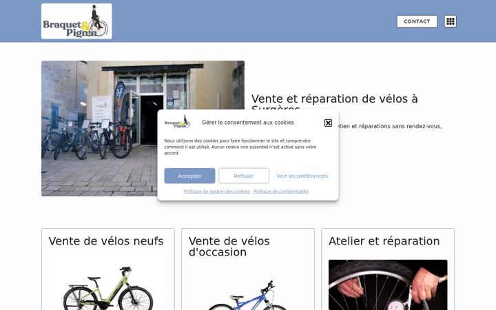 Screenshot of braquetetpignon.fr