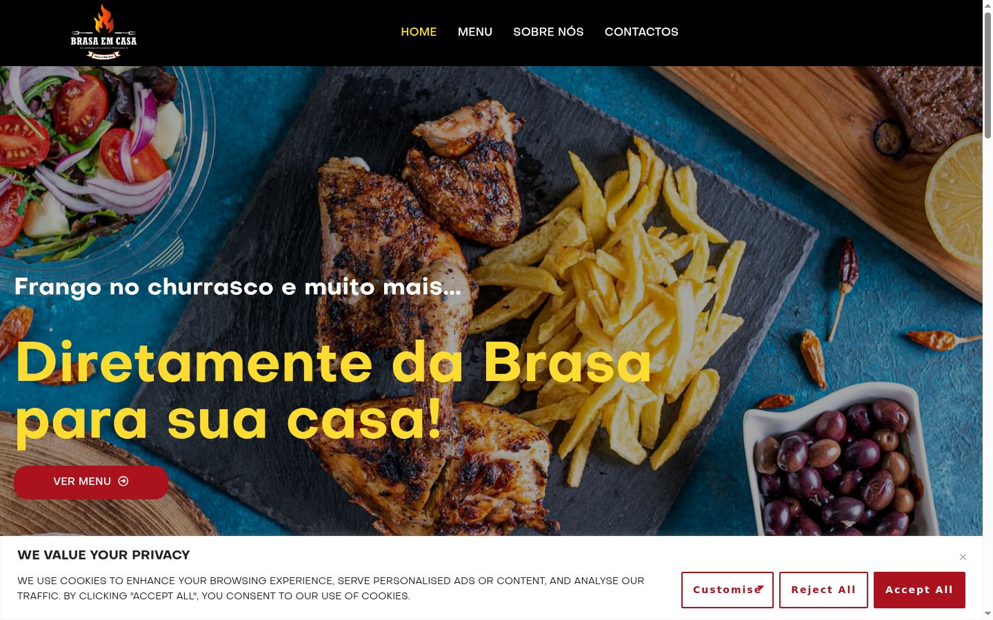 Snímka obrazovky banera súhlasu zobrazeného pred akoukoľvek interakciou