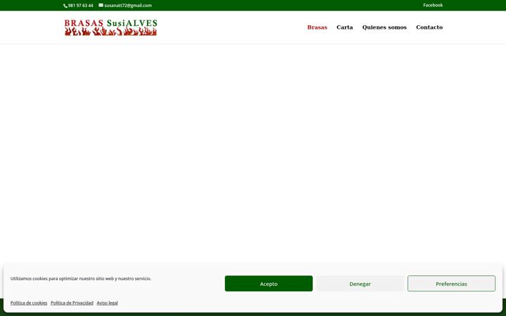 Screenshot stránky brasas-susialves.es