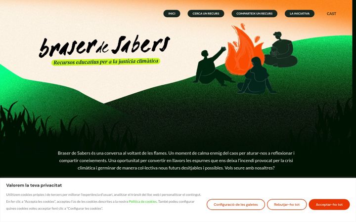 Captura de pantalla de braserdesabers.org