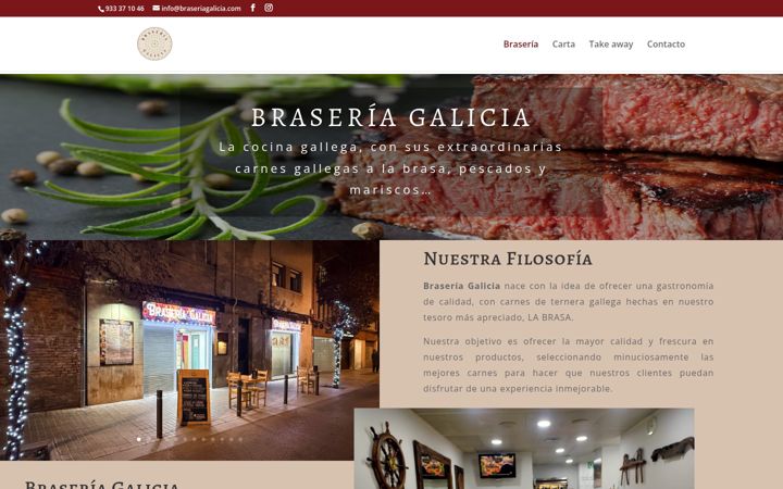 Screenshot of braseriagalicia.com