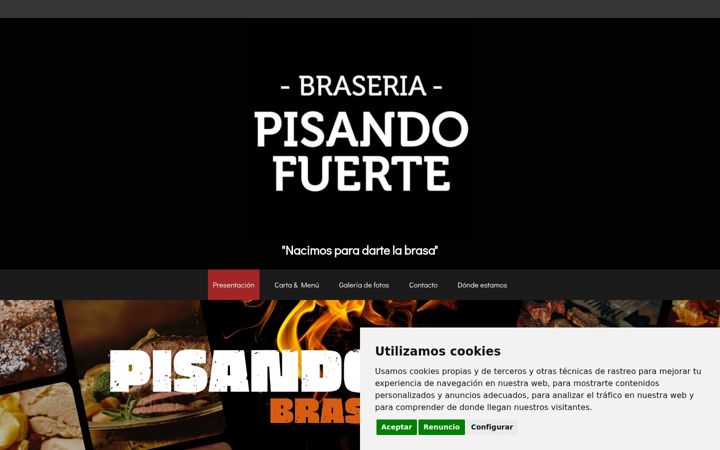 Screenshot of braseriapisandofuerte.com